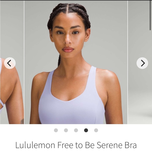 EUC free to be serene bra lilac smoke size 4 lululemon - Picture 12 of 14